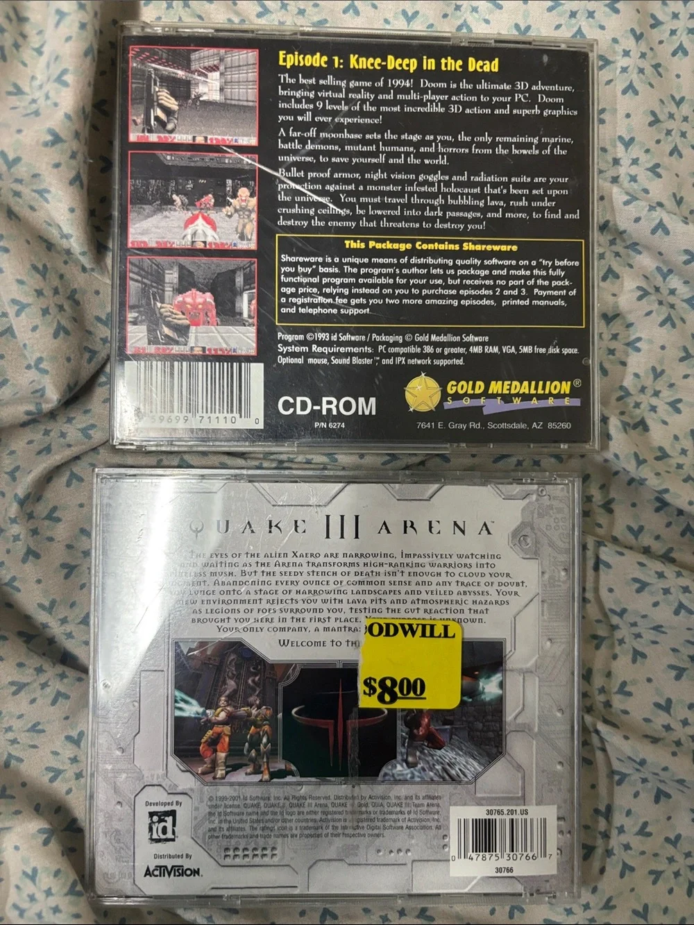Doom Ultimate 3D pc Game and quake iii arena